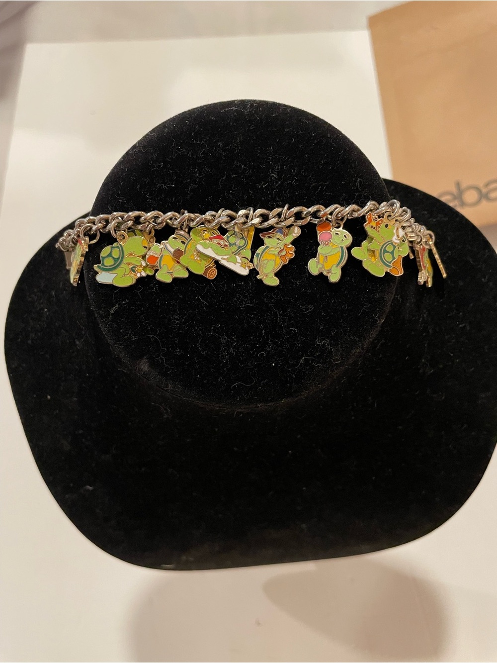 Vintage Turtle Charm Bracelet READ